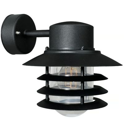 Vejers Down Wandleuchte Schwarz E27 IP54