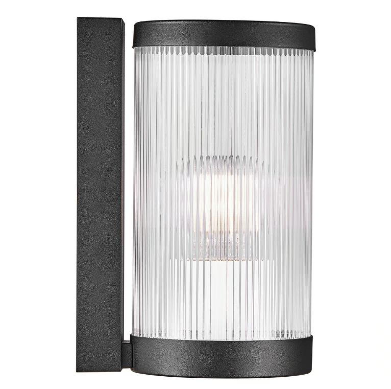 Coupar Wandleuchte Schwarz E27 IP54