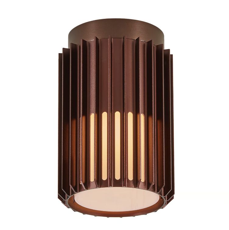 Aludra Deckenleuchte Seaside metallisch braun E27 IP54