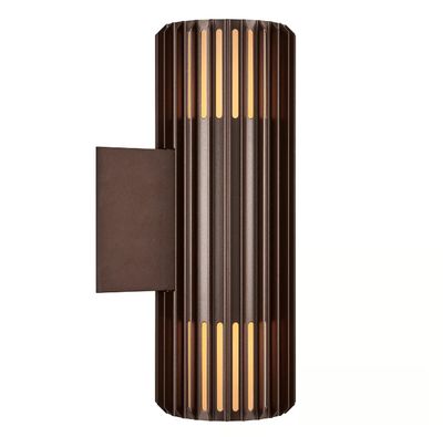 Aludra Double Wandleuchte Seaside metallisch braun 2xE27 IP54