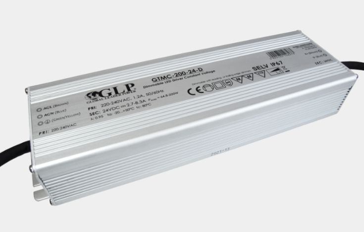 Netzteil Triac dimmbar 200W 24V/2.7-8.3A, CV, IP67