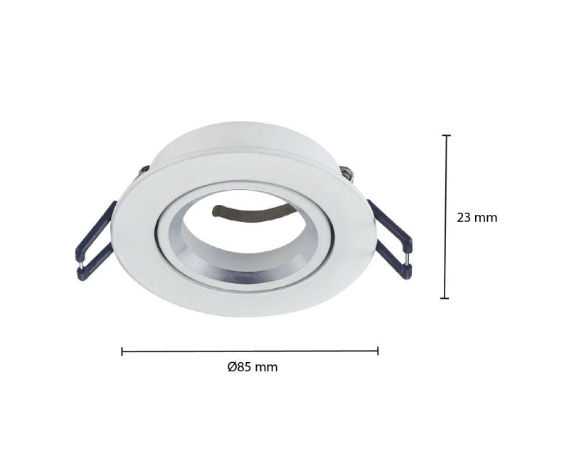 GU10 LEUCHTE SCHWENKBAR WEISS