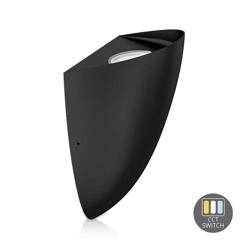 WANDLAMPE | SCHWARZ | 8W | DIMMBAR | CCT-SCHALTER