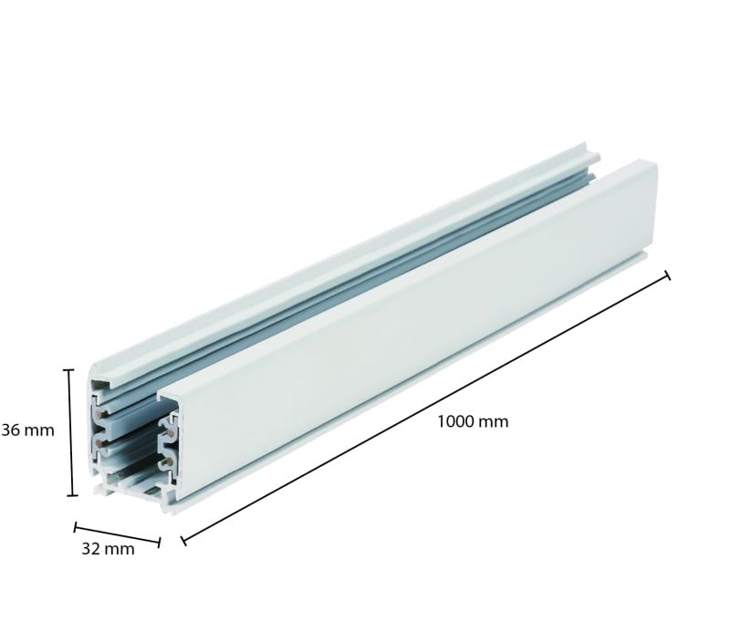 3-PHASEN-SCHIENE | 100CM | WEISS