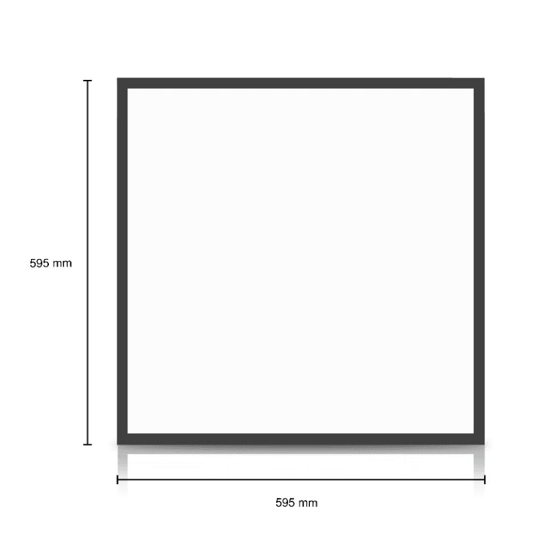 LED-PANEL MIT HINTERGRUNDBELEUCHTUNG | 60X60CM | 30W | SCHWARZ | CCT-SCHALTER