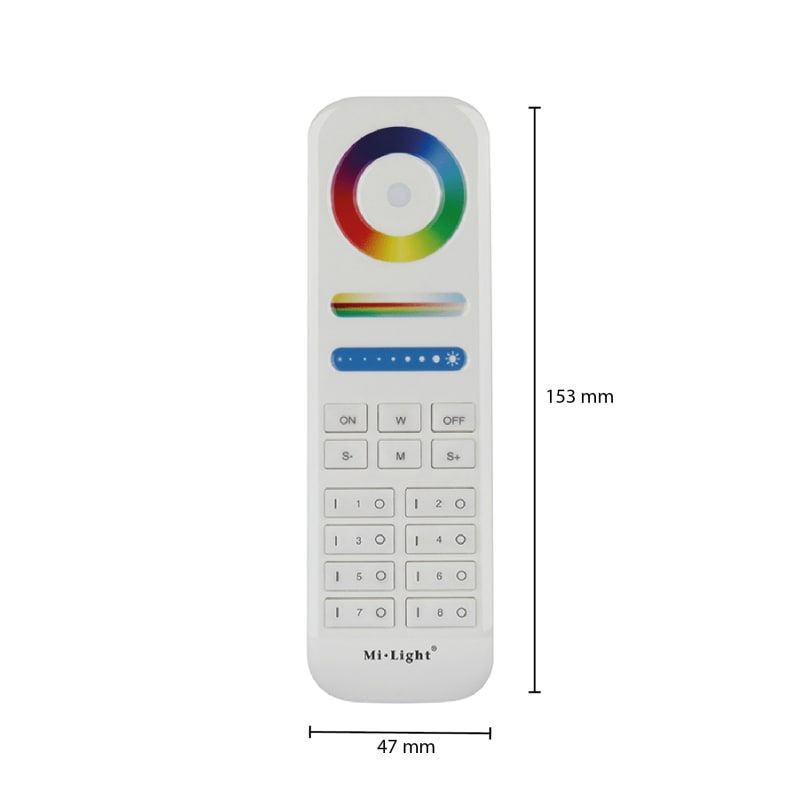MI-LIGHT | FERNBEDIENUNG | 8 GRUPPEN | RGB+CCT