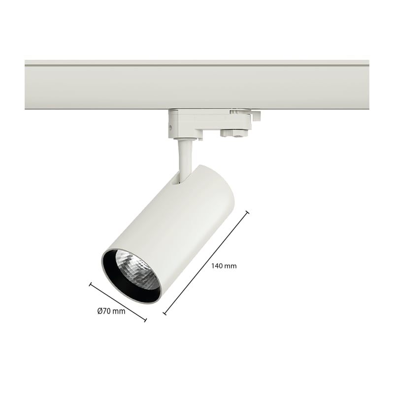 3-PHASEN RAILSPOT 10W WEISS