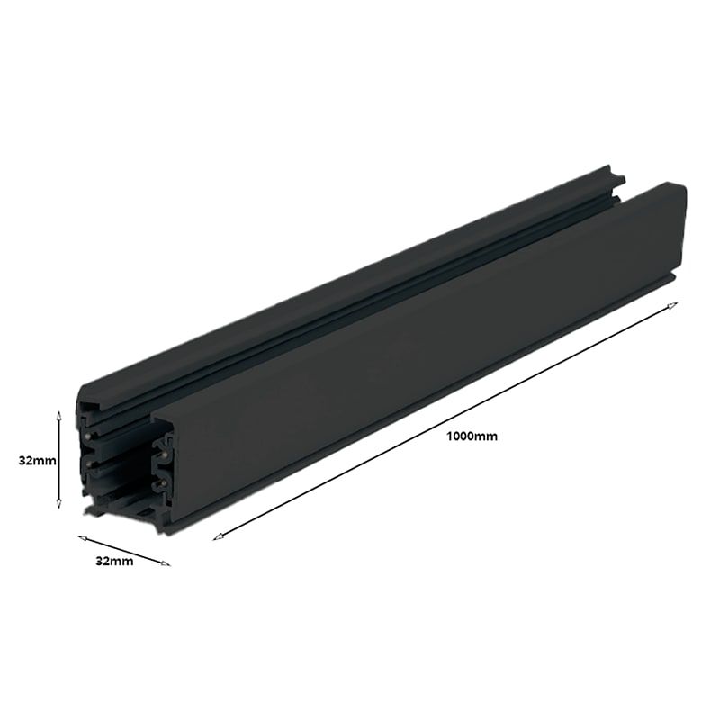 3-PHASEN-SCHIENE | 100CM | SCHWARZ