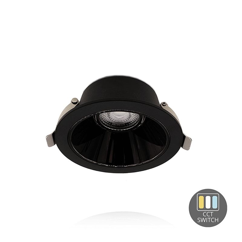 LED-DOWNLIGHT | CCT-SCHALTER | Ø75MM | 7W | SCHWARZ