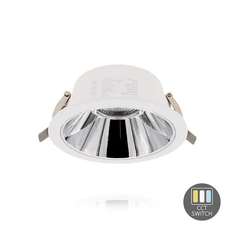LED-DOWNLIGHT | CCT-SCHALTER | Ø100MM | 10W | WEISS