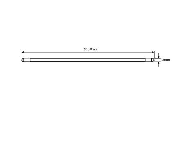 LED T8 12W 1575lm 6500K