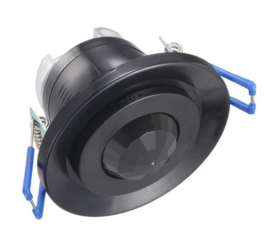 Einbaubewegungsmelder Schwarz