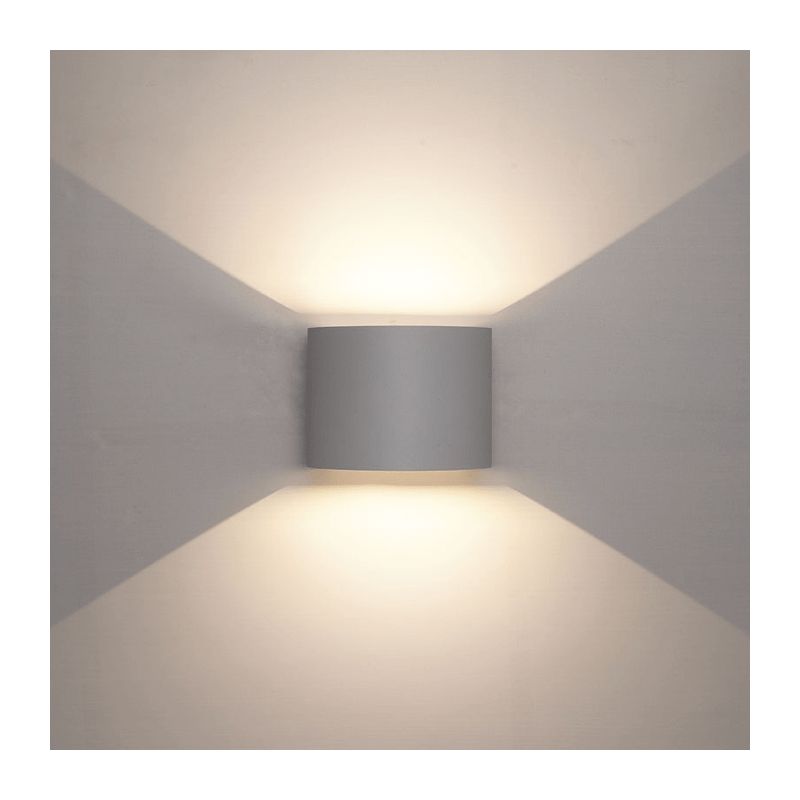 WANDLEUCHTE GRAU 6W DIMMBAR
