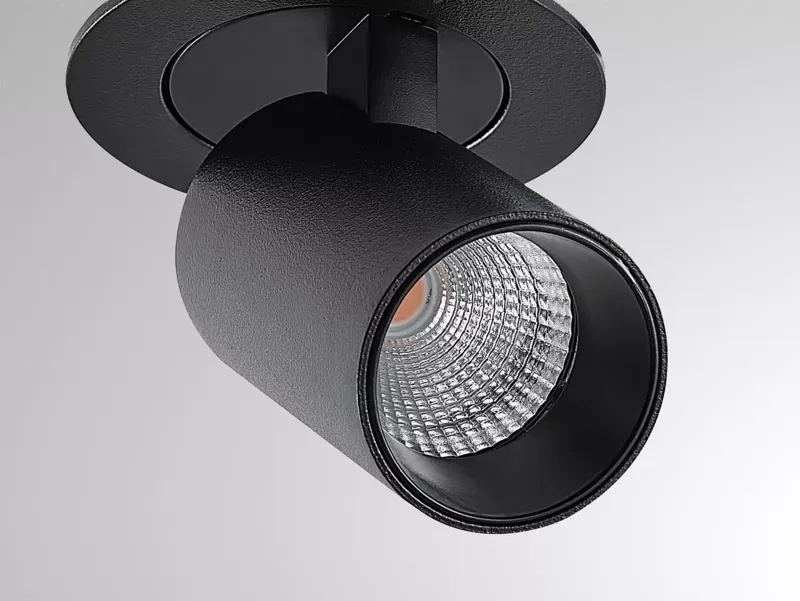 ELIX MINI R EINBAUSTRAHLER SCHWARZ 6W 2700K DALI