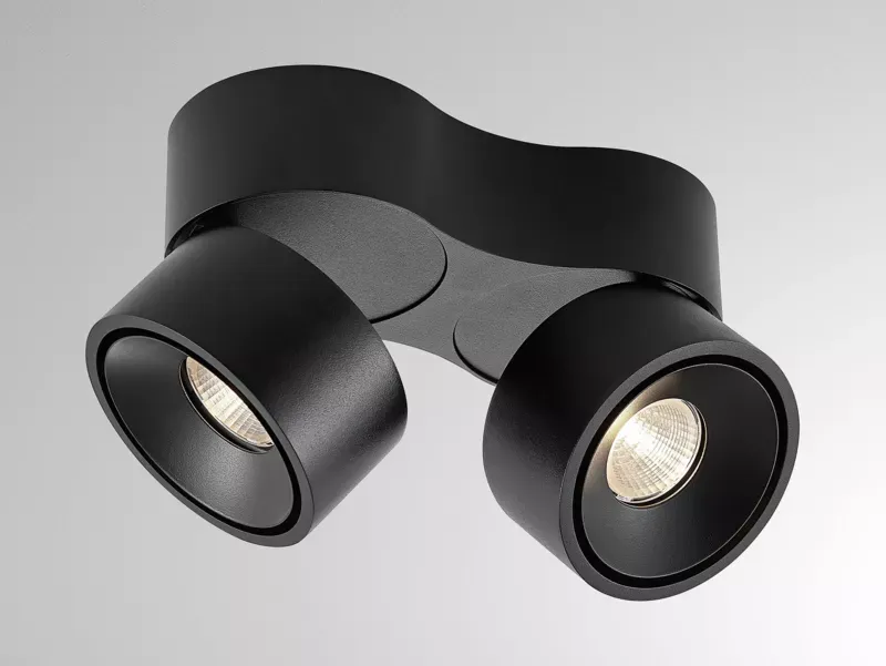 MAGIS DOUBLE SD WAND-DECKEN AUFBAULEUCHTE SCHWARZ 29W 2700K DALI