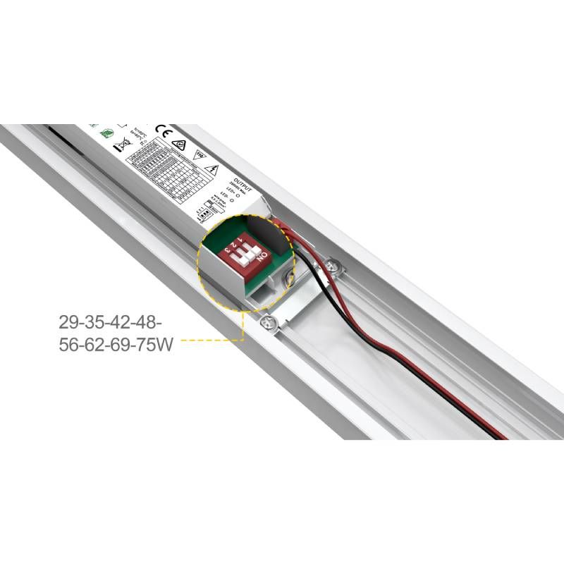 LICHTLINIEN MODUL | 29-75 W | 30° | CCT-SCHALTER
