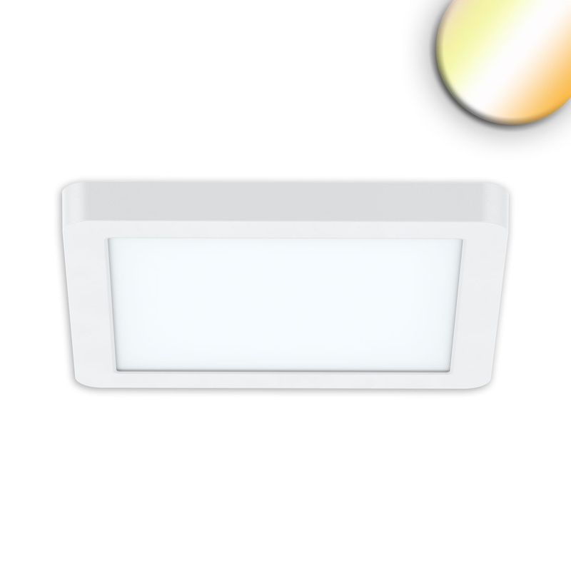 LED Aufbau/Einbauleuchte 235x235, 16W, weiß, 120lm/W, 3000|3500|4000K, dimmbar