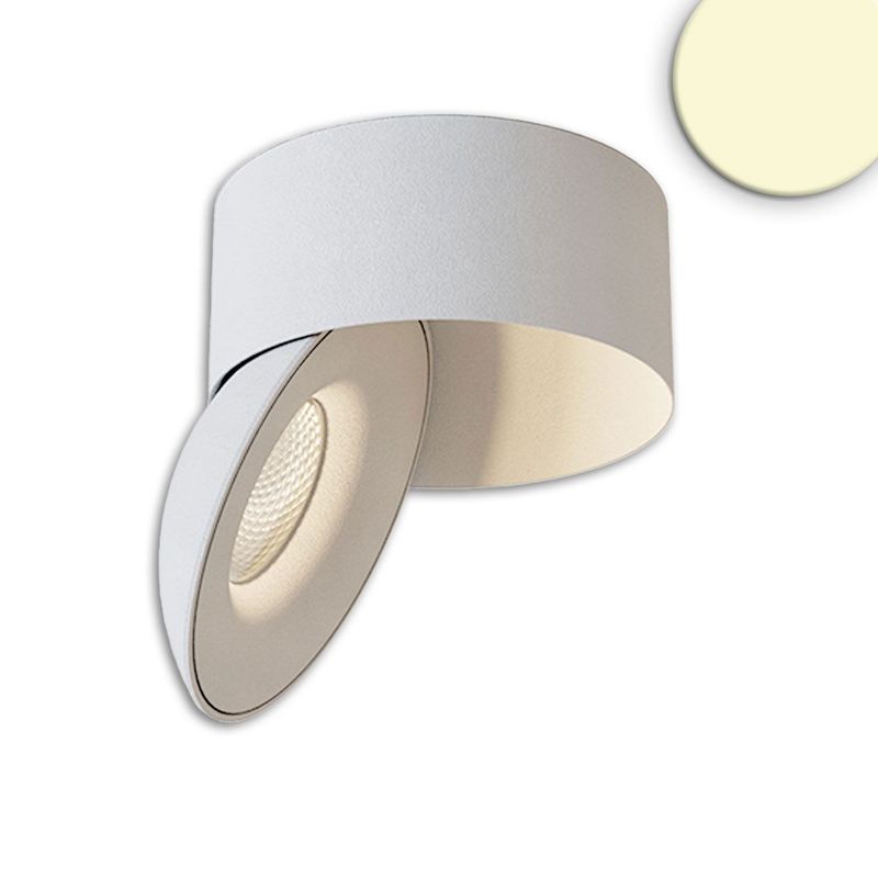 LED Aufbauleuchte weiß/weiß, 2700K, 10W, CRI90, dimmbar
