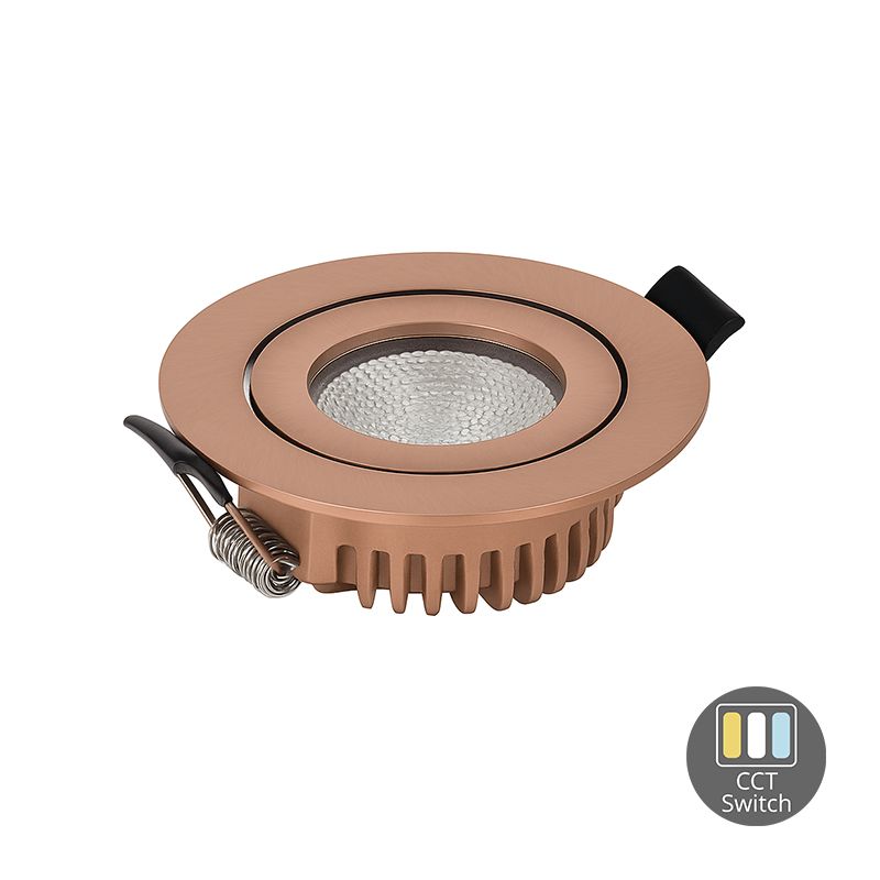 LED-EINBAUSTRAHLER | SLIM-FIT | 6W | DIM | KUPFER | CCT-SWITCH