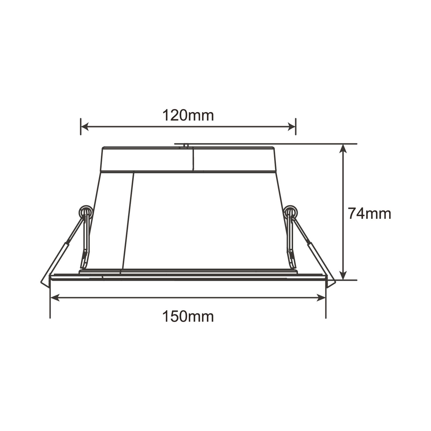 LED DOWNLIGHT 12W/10W/8W/6W Ø120-130MM DIMMBAR CCT