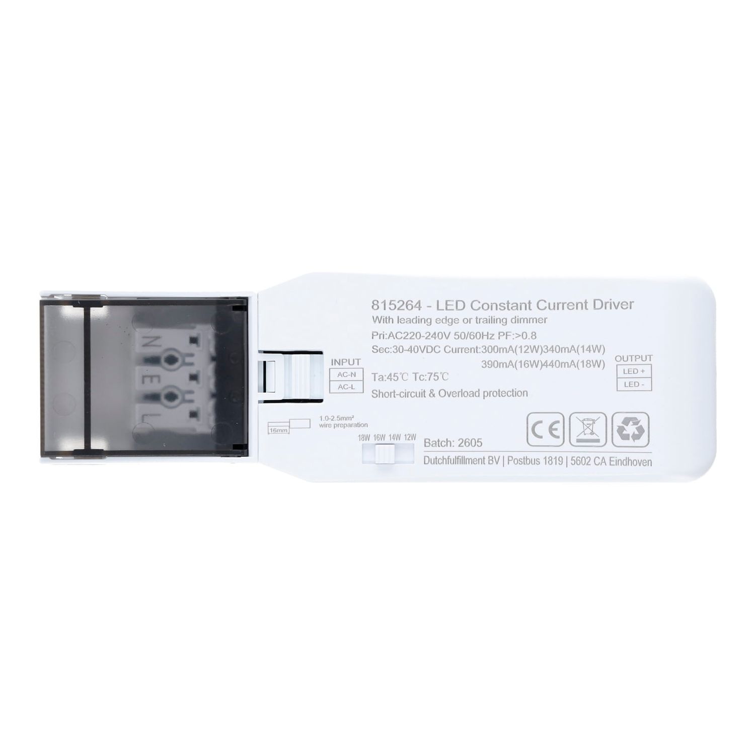 LED DOWNLIGHT 18W/16W/14W/12W Ø145-155MM DIMMBAR CCT