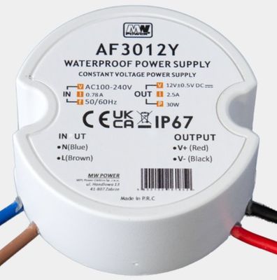 Netzteil 30W 24V/1.25A rund IP67