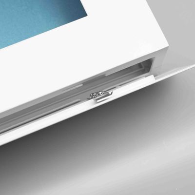 Aufbaurahmen für LED Panels 308x1550, weiß, Höhe 7cm, steckbare Schnellmontage