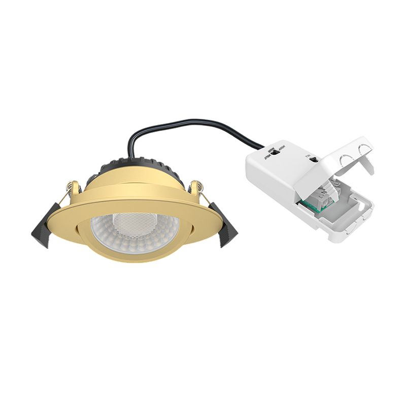 LED EINBAUSTRAHLER SLIM 5W-7W DIMMBAR MESSING CCT IP65 500/700 Lumen