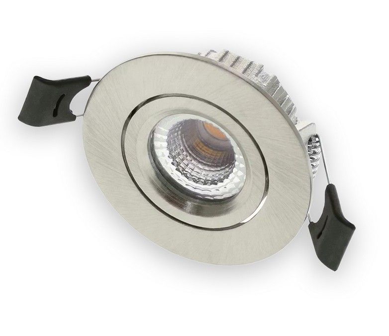 LED EINBAUSTRAHLER SLIM 5W DIMMBAR SILBER CCT IP65 55MM