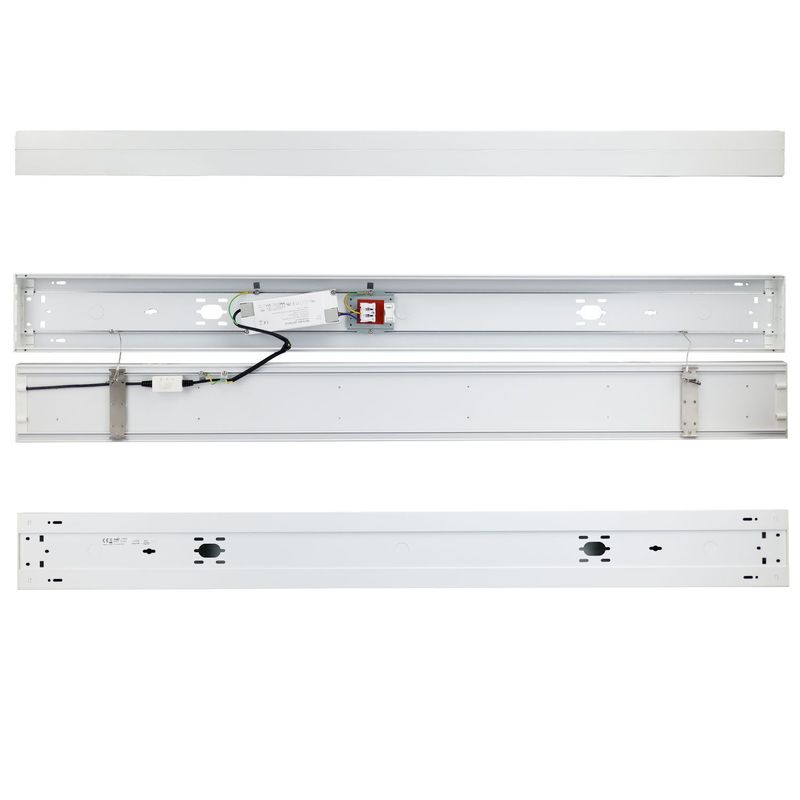 LED Langfeldleuchte UGR<19, 80°, weiß, 120cm 38W, ColorSwitch 3000|4000K, dimmbar