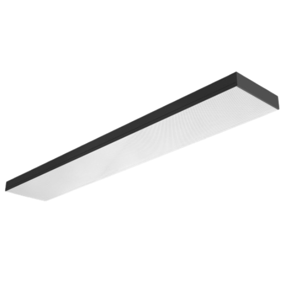 LED Langfeldleuchte, 120x20cm, schwarz, PowerSwitch 25|30|35|40W, UGR<19 2H/2H, ColorSwitch 3000|4000|5000K, DALI dimmbar