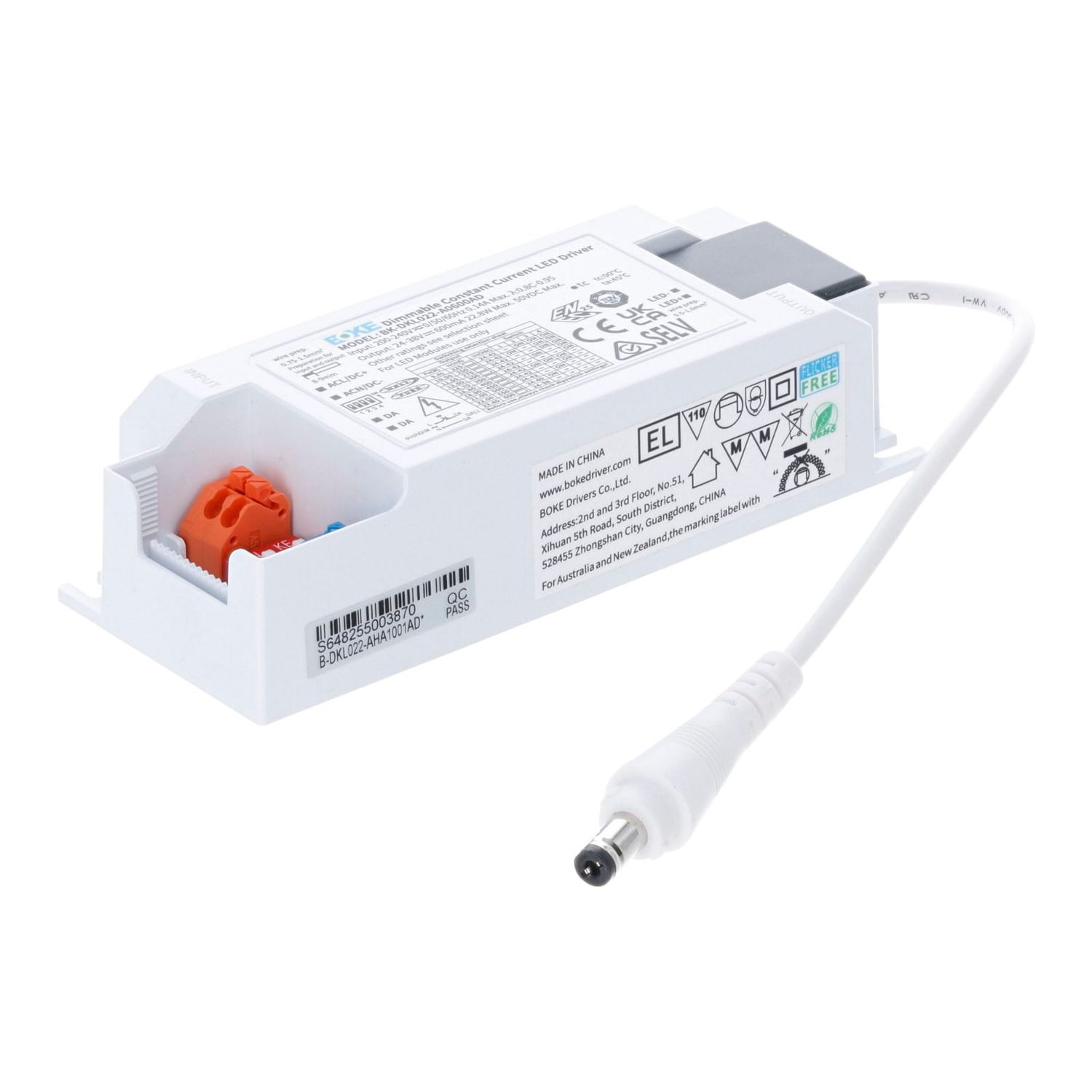 BOKE DALI TREIBER 22W 225-600 mA