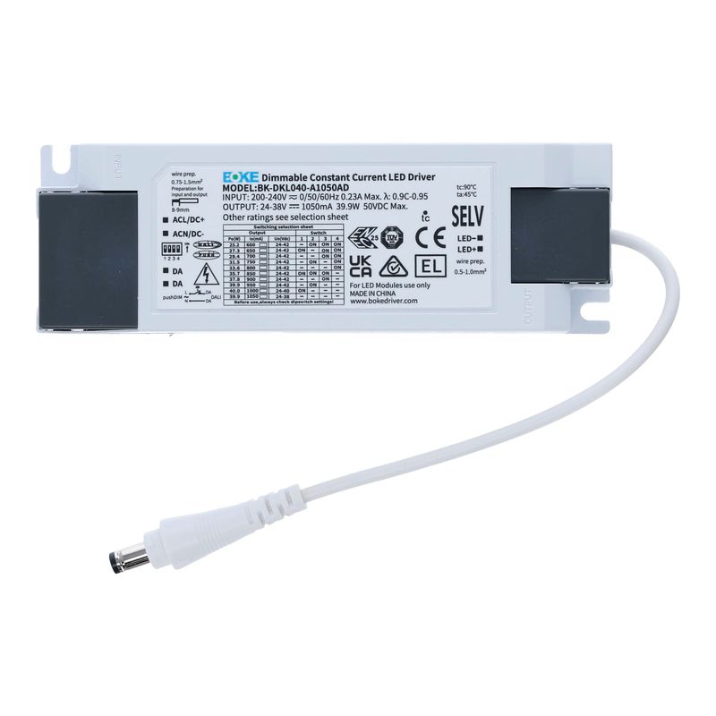 BOKE DALI TREIBER 40W 600-1050 mA