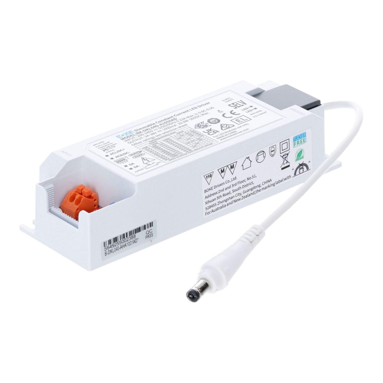 BOKE DALI TREIBER 40W 600-1050 mA