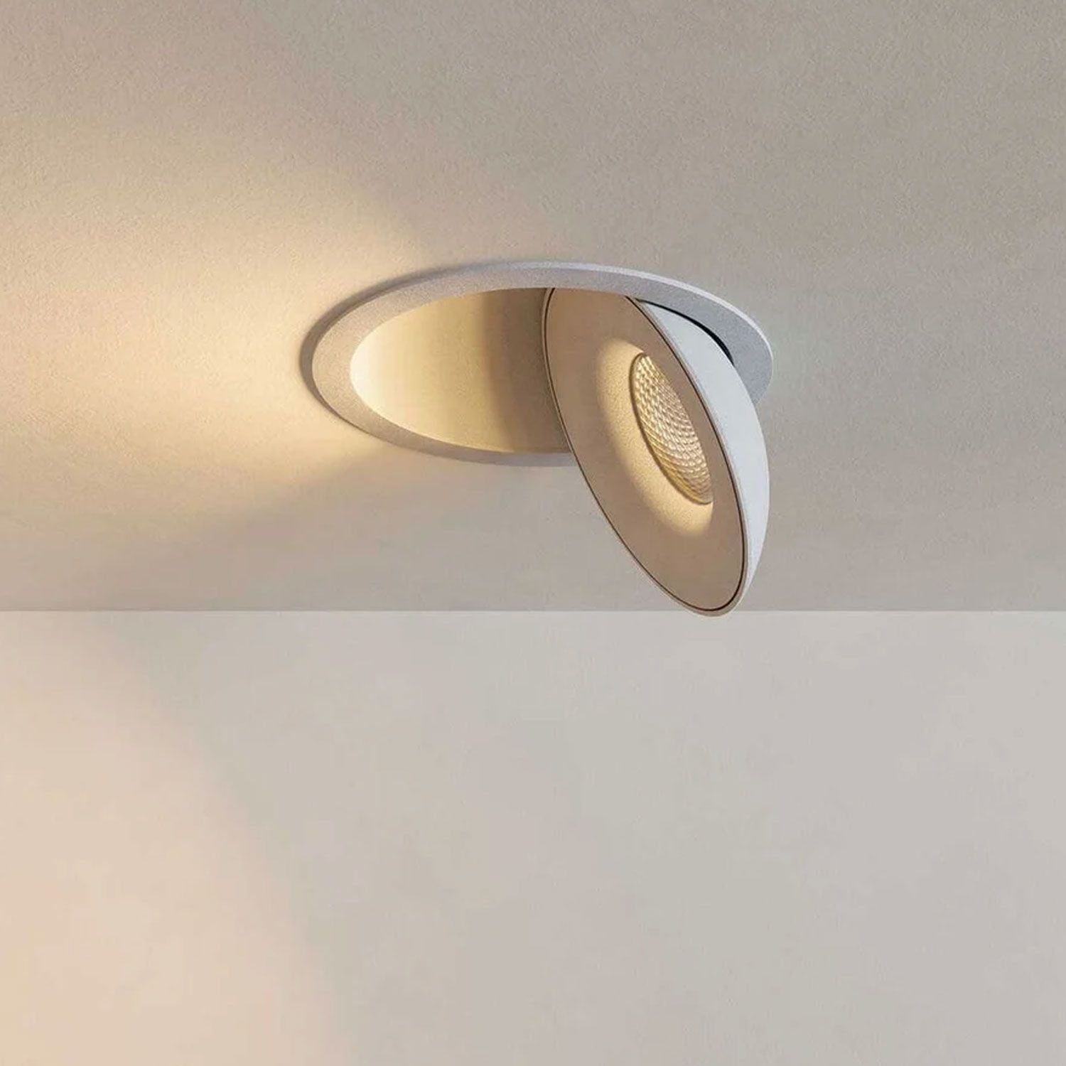 LED Einbauleuchte Sphere weiß/weiß, 2700K, 10W, CRI90, dimmbar