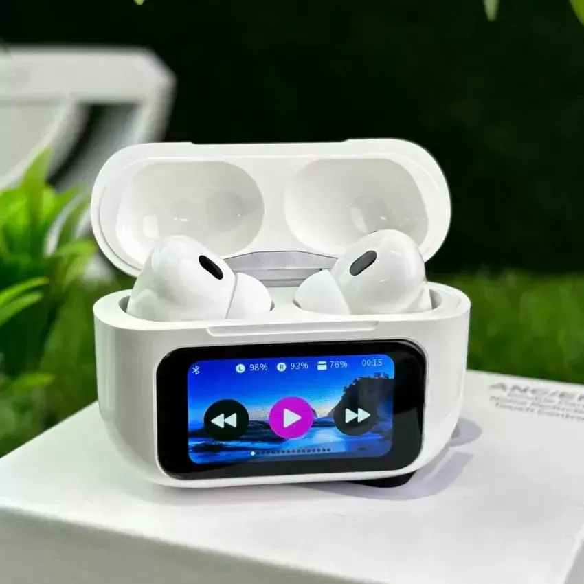 New A9 Pro Apple Airpods ANC/ENC Noise Reduction, Touch Control With FREE Cover