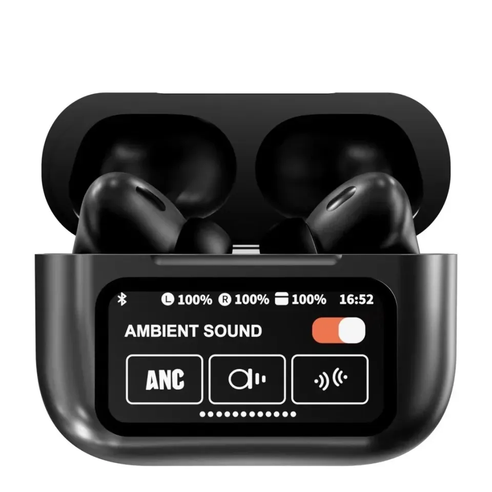 New A9 Pro Apple Airpods ANC/ENC Noise Reduction, Touch Control with FREE Cover