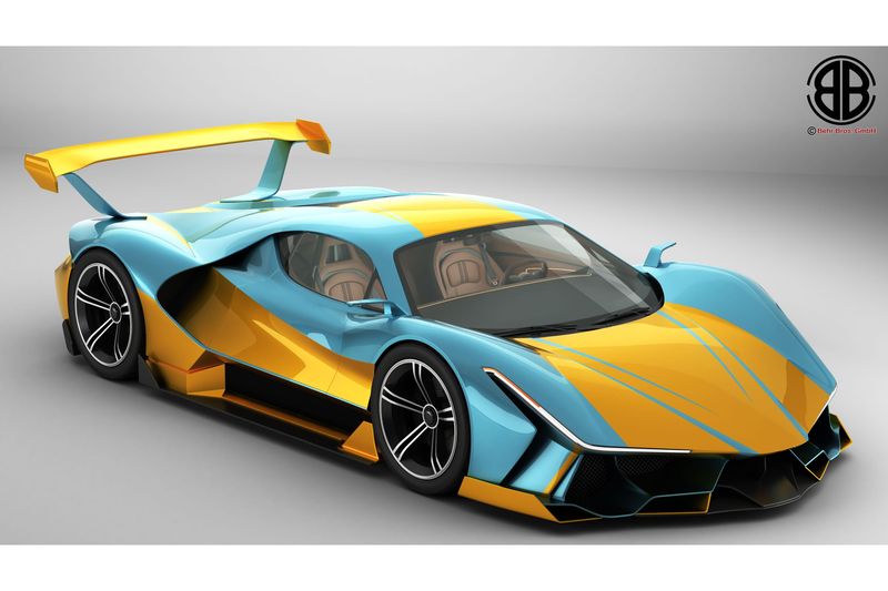 Generic Future EV Supercar 2050