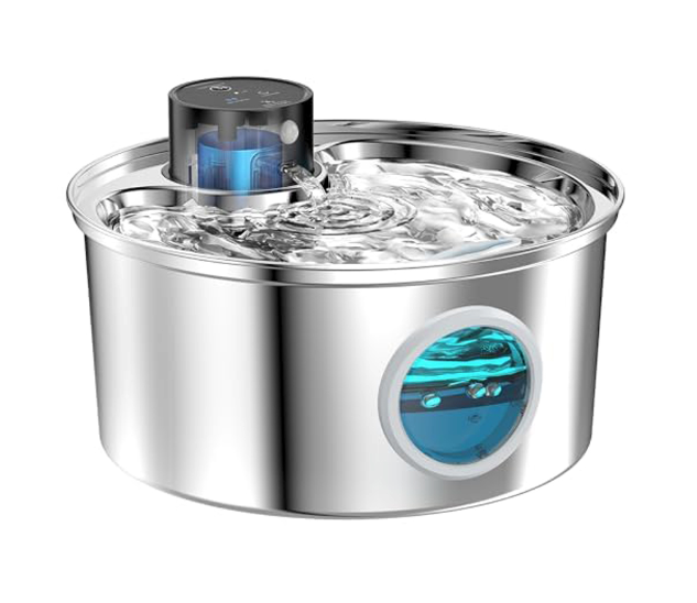 Stainless Steel Motion Sensor Wireless Pet Drinking Water Dispenser