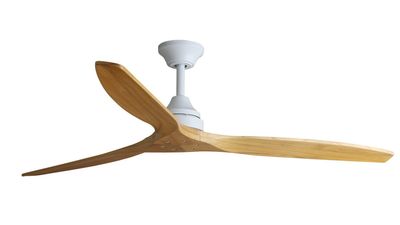 Alo 152cm White-Maple Ceiling Fan with Remote Control by Faro