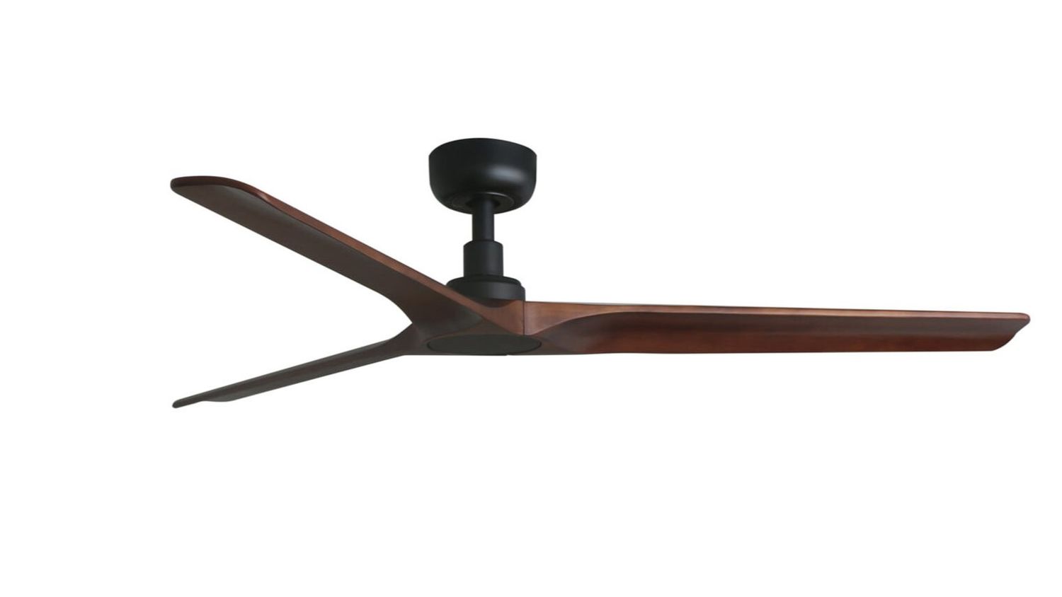 Heywood 132cm Black-Walnut Ceiling Fan with Remote Control by Faro