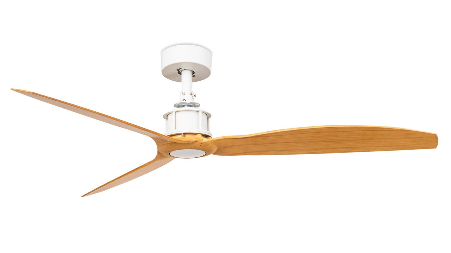 Just Fan 128cm White-Maple Ceiling Fan with Remote Control by Faro