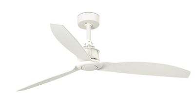 Just Fan 128cm White-White Ceiling Fan with Remote Control by Faro