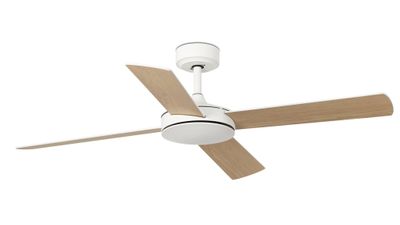 Mallorca 132cm White-Maple Ceiling Fan with Remote Control by Faro