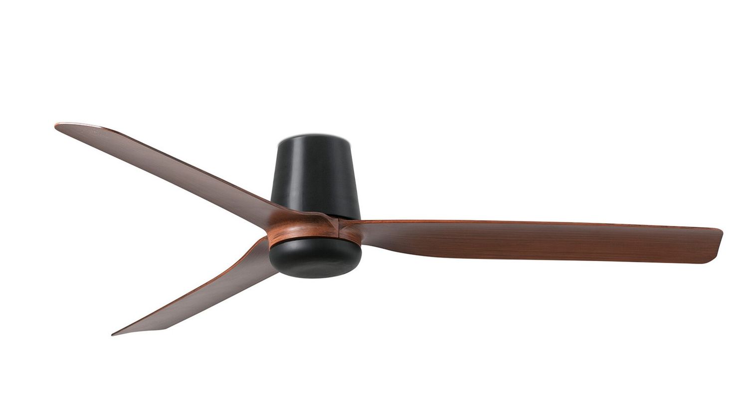 Punt Tub 130cm Black-Walnut Ceiling Fan with Remote Control by Faro