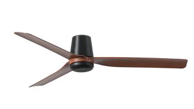 Punt Tub 130cm Black-Walnut Ceiling Fan with Remote Control by Faro