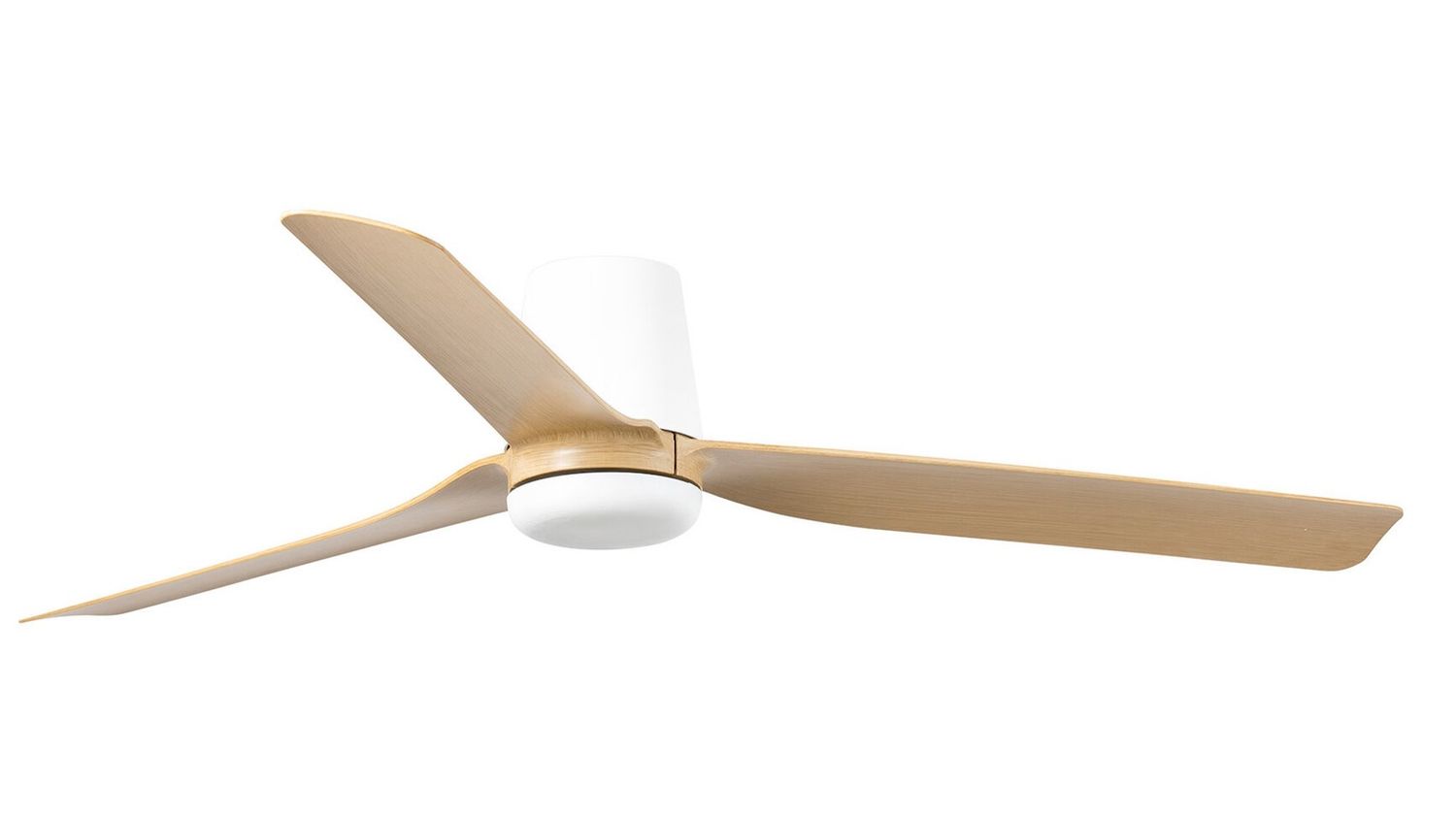 Punt Tub 130cm White-Maple Ceiling Fan with Remote Control by Faro