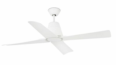 Typhoon 130cm White-White Ceiling Fan with Remote Control by Faro