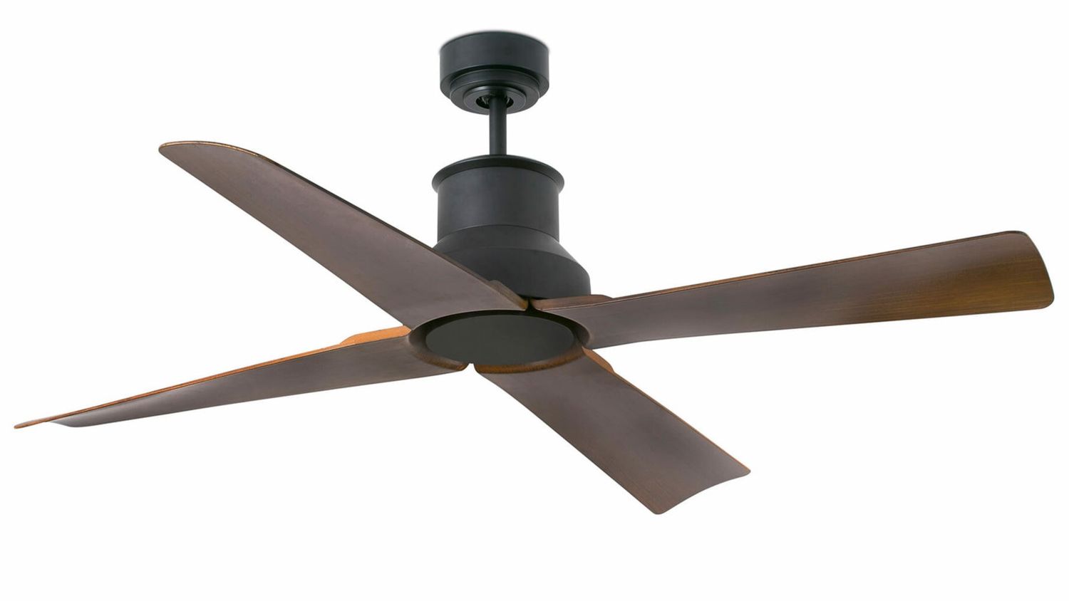 Winche 130cm Black-Brown Ceiling Fan with Remote Control by Faro