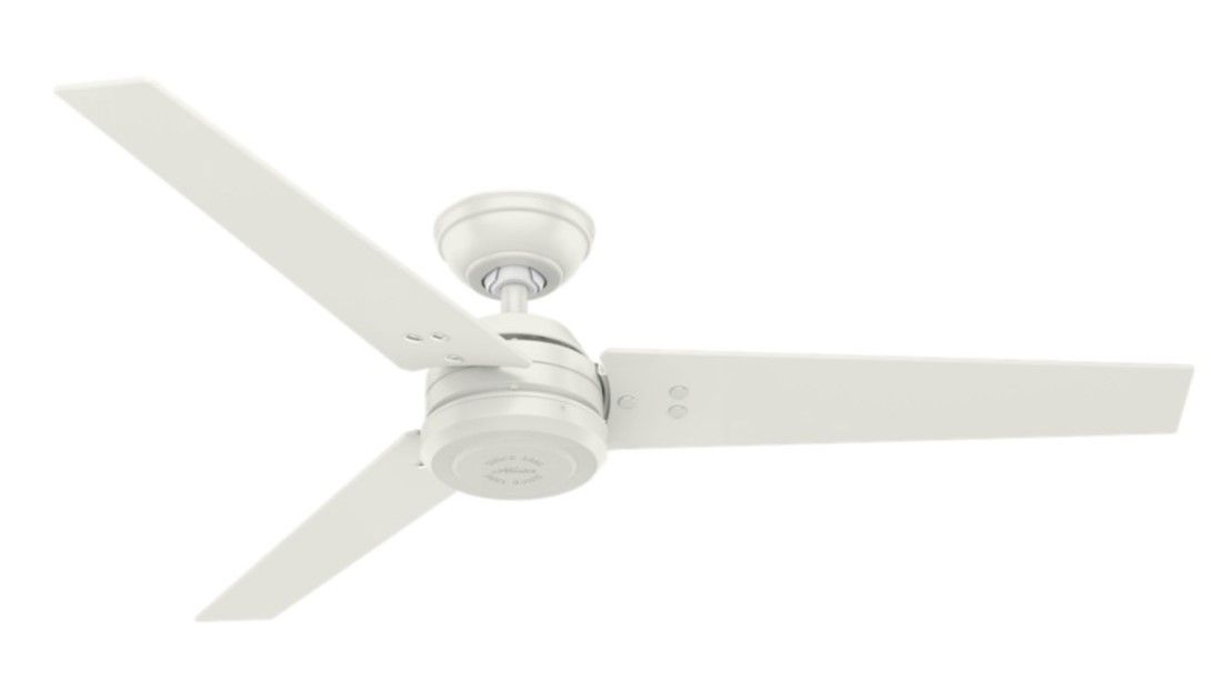 Protos 132cm White-White Ceiling Fan with Wall Control by Hunter